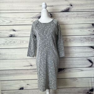 Merona Grey Marled Cotton Blend Sweater Dress